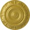 Ekena Millwork Biddix Ceiling Medallion (Fits Canopies up to 7 1/2"), Hand-Painted Rich Gold, 20 7/8"OD x 1 1/4"P CM20BXRGS - alternate 1